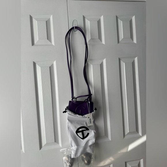 Telfar Grape Purple Faux Leather Small Tote / Shopping Bag /Satchel/Shoulder Bag - Picture 5 of 9